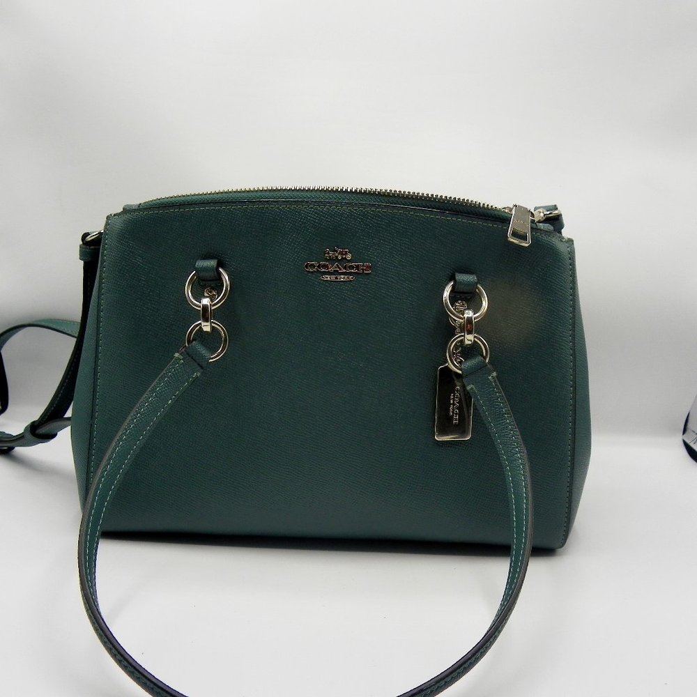 COACH MOSS GREEN SATCHEL/SHOULDER BAG NWOTS